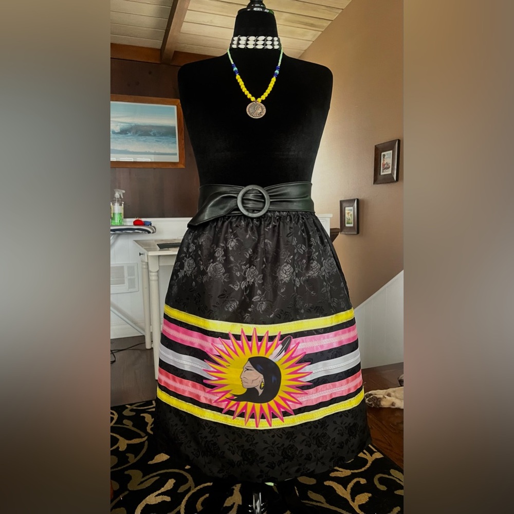 Native American Ribbon Skirt. Handmade.
Will Customize to fit your waist!